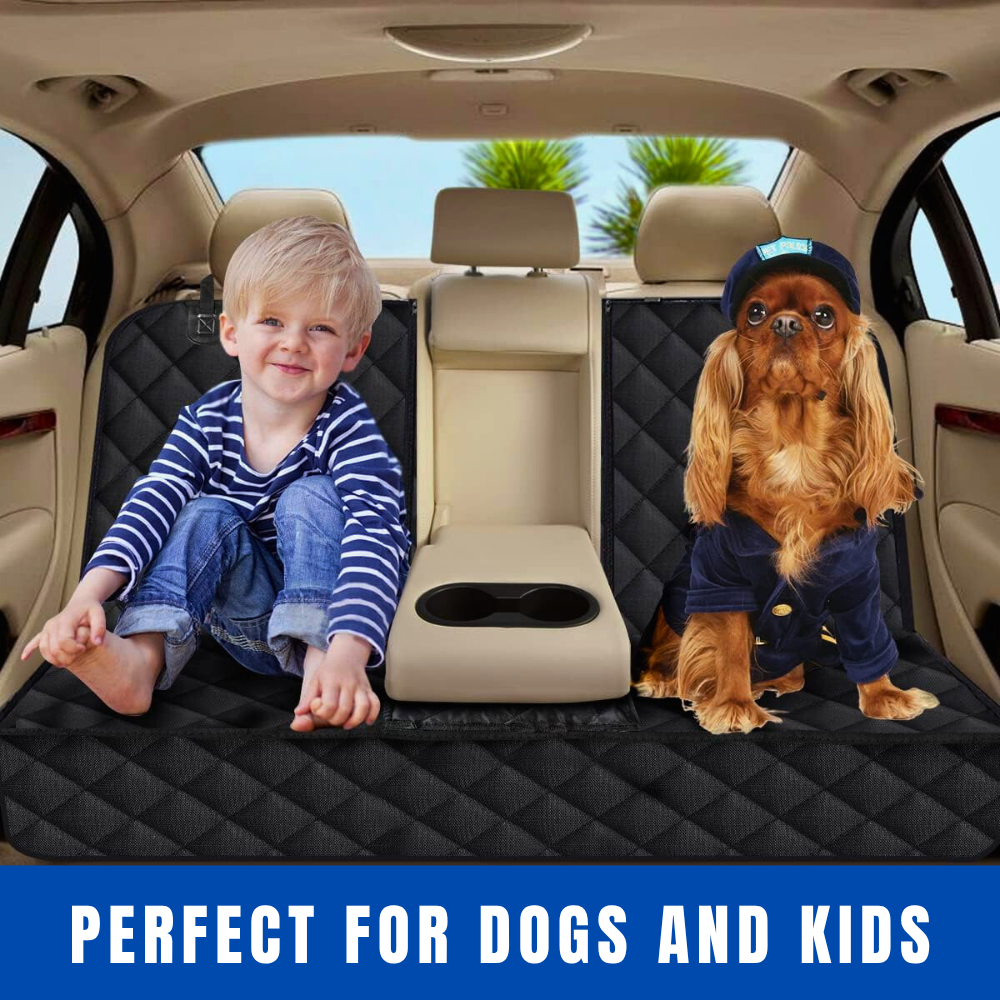PawTrip Cover - Dog Car Seat Cover, Back Seat Cover - Black