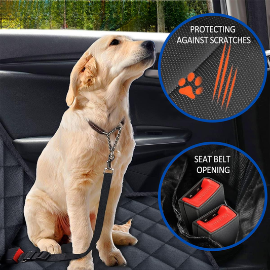 PawTrip Cover - Dog Car Seat Cover, Back Seat Cover - Black